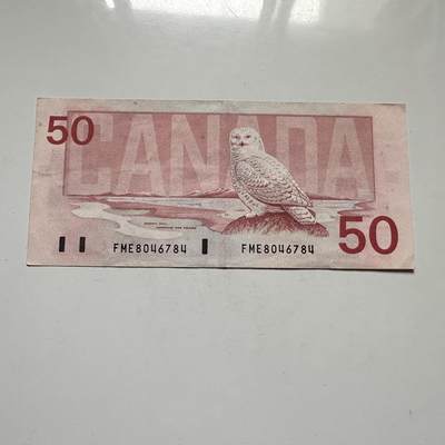 🌹外币初藏🌹🐯2026年第46场   每周二四六晚8️⃣点  世界硬币 苏联泰国纪念币 加拿大 1988年 威尔弗里德·劳雷尔 50加元 纸币