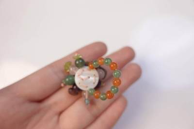 上海都达杂项专场103【全场包邮】  天然水晶多宝戒指70-342