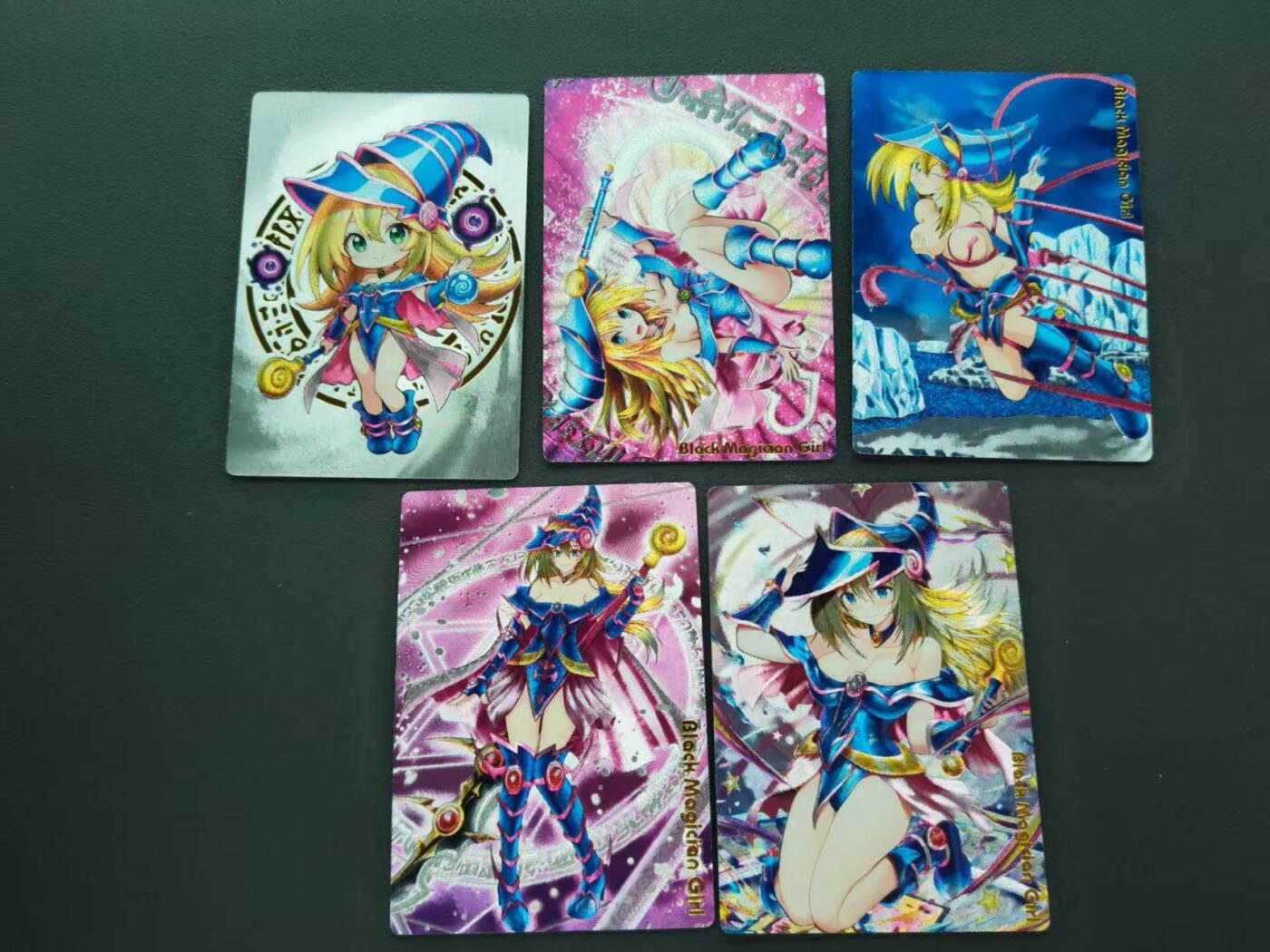 第113期阳大大卡牌拍卖第113期（持续收拍品，周五晚上九点截拍，进群福利早知道） 奇点最新一弹专属定制游戏王黑魔女5种形态粗闪裸卡