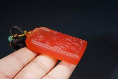 上海都达杂项专场103【全场包邮】  天然鱼惊石精雕生肖猪挂件70-230