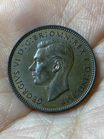 2026年第四十七场(总第二百一十六场）外国好品散币场(免佣金) 英国🇬🇧1944年1法新(乔治六世第一版)