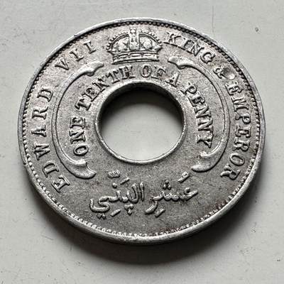 🌹外币初藏🌹🐯2026年第45场   每周二四六晚8️⃣点  世界硬币 英属西非 1907年 爱德华七世 1/10便士