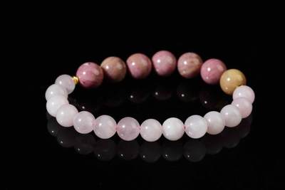 上海都达杂项专场103【全场包邮】  天然粉晶、啬薇辉手串70-361