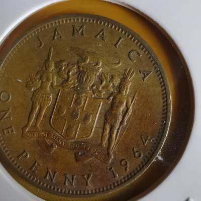 沼泽如烟--第1064场 牙买加1964年1便士