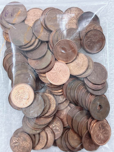 第一海外回流一元起拍收藏 散集专场  第311期 加拿大1分 100枚