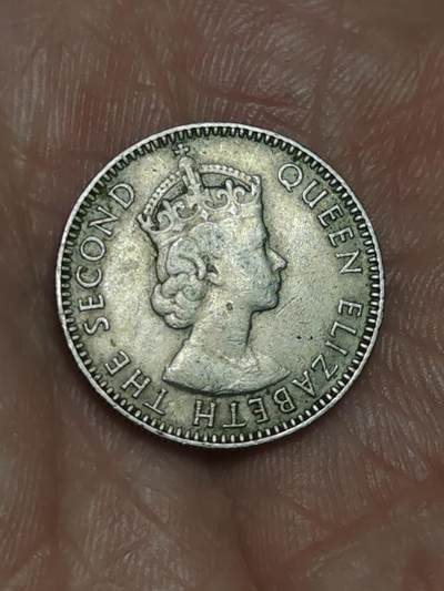 2026年第四十七场(总第二百一十六场）外国好品散币场(免佣金) 英属毛里求斯1970年1/4卢比(伊丽莎白二世青年带冠)