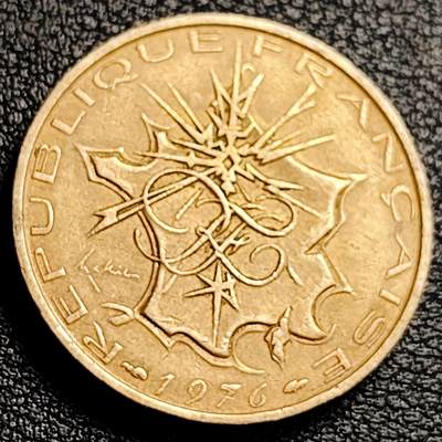 泉币菌-第231场-拍品多 请提前出价 1976年 法属10法郎 巴士底狱25mm 纪念币厚重币