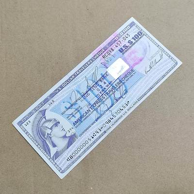 PCAI钱币  25-817  钱币邮票小专场 支票