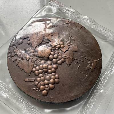 🌹外币初藏🌹🐯2026年第46场   每周二四六晚8️⃣点  世界硬币 苏联泰国纪念币 1983年 中国造币总公司 上海造币厂 宋人画选 葡萄虫草图 60mm 大铜章 原锦盒