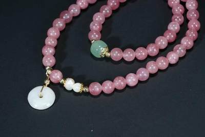 上海都达杂项专场103【全场包邮】  红纹石双圈手串70-363