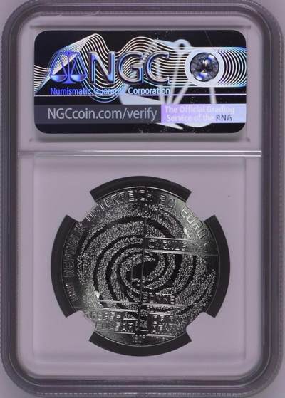 S&S Numismatic世界钱币-拍卖 第126期  获奖币* 奥地利2021年银河系 20欧元彩色扭曲面精制银币NGC PF70首期蓝标 盒证齐全