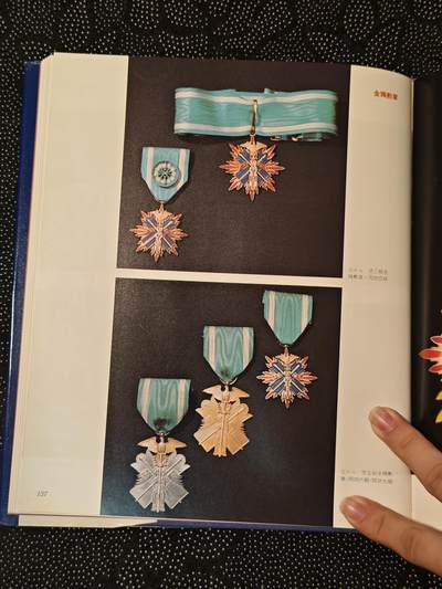东亚欧洲主题杂货徽章勋章拍卖⑩ （五一大拍350+） 日本勋章全彩详细讲解书 厚重昂贵（下）