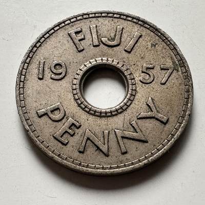 🌹外币初藏🌹🐯2026年第45场   每周二四六晚8️⃣点  世界硬币 斐济1957年一便士