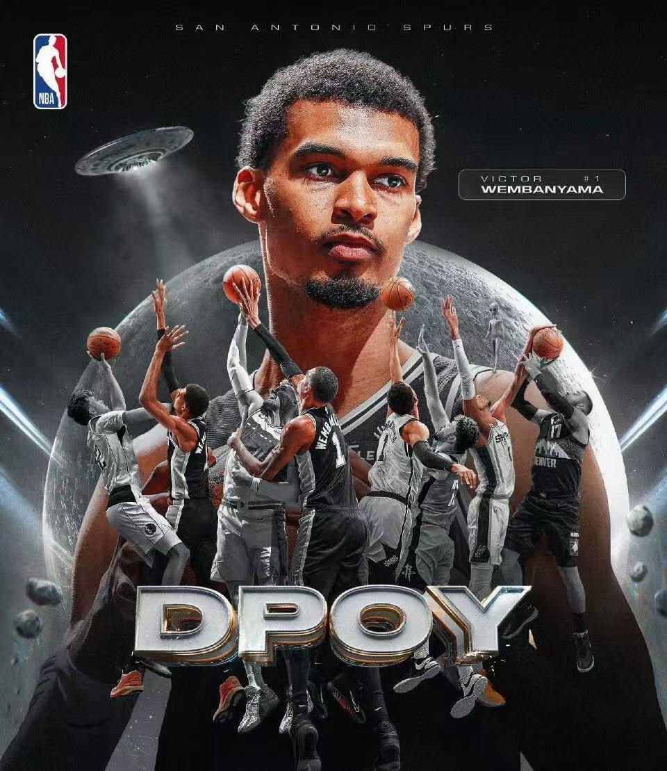 零元拍：NBA历史上最年轻的，NBA上第一个全票当选的最佳防守球员，维克托·文班亚马完美亲签圣安东尼奥马刺对25-26赛季球队限定战袍！！