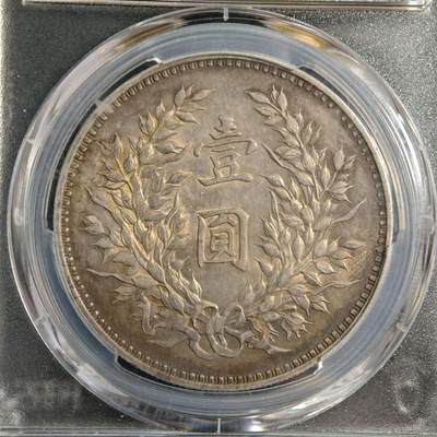 【德藏】世界币章拍卖第170期（拍品征集中~欢迎藏友联系） 1920年 中国民国九年袁像精发大头 发丝清晰 味道极佳 包浆均匀饱满 PCGS AU53