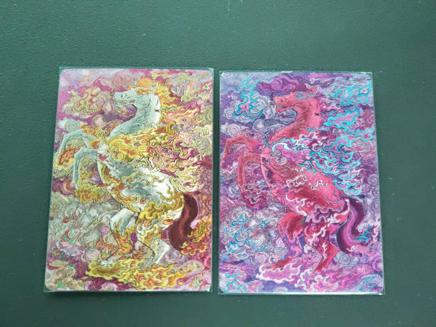 第113期阳大大卡牌拍卖第113期（持续收拍品，周五晚上九点截拍，进群福利早知道） 同好会 三周年纪念卡 小安 老肥阳 彩闪马2张 限编一张107/500