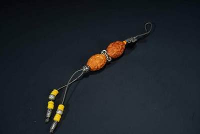 上海都达杂项专场103【全场包邮】  橄榄核雕御龙财神手机小挂件70-105