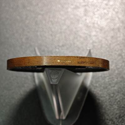 【德藏】世界币章拍卖第171期（拍品征集中~欢迎藏友联系） 1849年 法国纪念夏尔·迪弗雷纳·迪康日雕像落成高浮雕纪念铜章 手指边铭 带盒 直径约：61.3mm；重约：97.8g