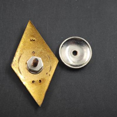 4月23日结束，成斌徽章钱币专场 苏联医学院校徽铜制珐琅