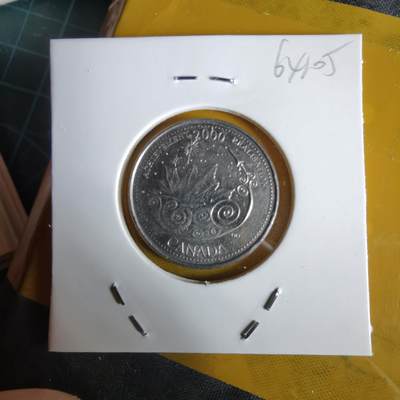 沼泽如烟--第1064场 加拿大2000年25分纪念币