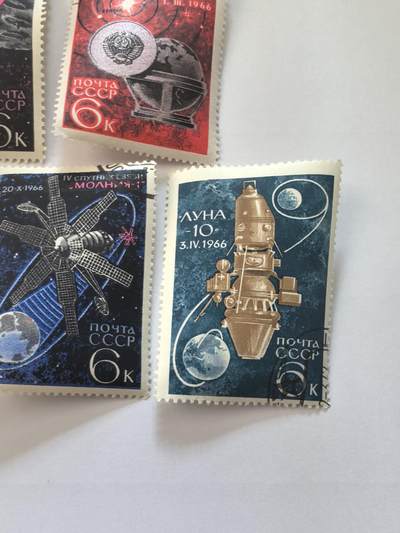 各国成套新旧票 苏联邮票 1966年 苏联在太空领域的成就 开发5全旧