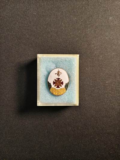 东亚欧洲主题杂货徽章勋章拍卖⑩ （五一大拍350+） 军人伤咦会纪念章 珐琅制