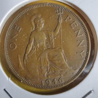 沼泽如烟--第1064场 英国1946年1便士