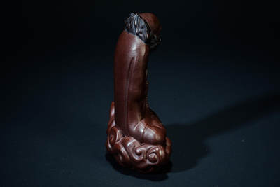 上海都达杂项专场102【全场包邮】  紫砂达摩参禅摆件98-50