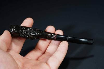 上海都达杂项专场103【全场包邮】  漆木龙头烟嘴70-111