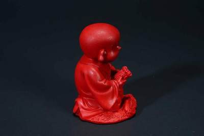 上海都达杂项专场103【全场包邮】  朱砂小沙弥心想事成小摆件71-59