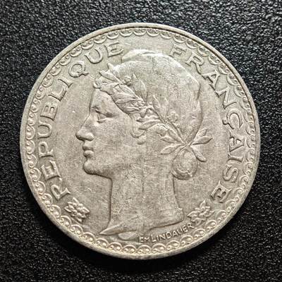 【德藏】世界币章拍卖第171期（拍品征集中~欢迎藏友联系） 1931年 法属印度支那1皮阿斯特银币 900银 直径约：34.8mm；重约：20g