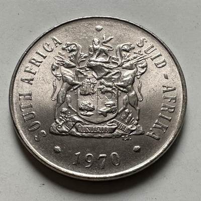 🌹外币初藏🌹🐯2026年第45场   每周二四六晚8️⃣点  世界硬币 南非1970年50分 b