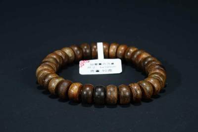 上海都达杂项专场103【全场包邮】  天然加里曼丹沉香苹果珠手串 附鉴定证书71-152