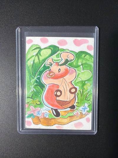 NO.31 好又多金牌大场，期期夯爆，每周必拍！要啥有啥，一站式配齐，方便凑单！（周6晚9点截拍，卖家送拍0抽成！） 【1/1手绘卡】画师嘉鹿 精美手绘卡 宝可梦