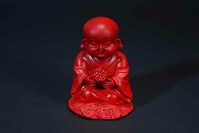 上海都达杂项专场103【全场包邮】  朱砂小沙弥心想事成小摆件71-59