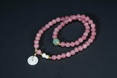 上海都达杂项专场103【全场包邮】  红纹石双圈手串70-363