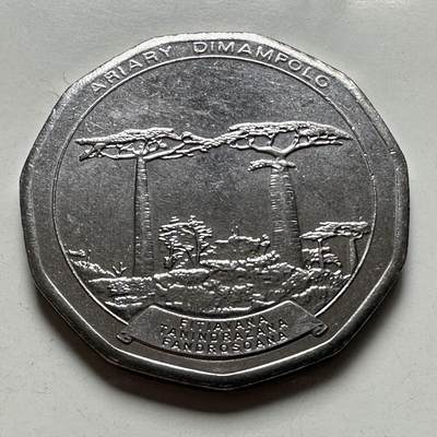 🌹外币初藏🌹🐯2026年第45场   每周二四六晚8️⃣点  世界硬币 马达加斯加2021年50阿里亚里 a