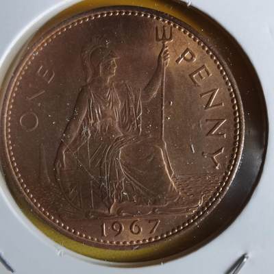 沼泽如烟--第1064场 英国1967年1便士