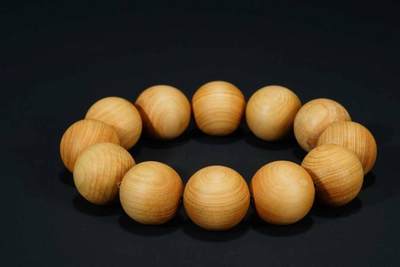 上海都达杂项专场103【全场包邮】  天然崖柏木2.0圆珠手串71-163