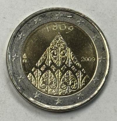 S&S Numismatic世界钱币-拍卖 第127期 芬兰2009年 芬兰自治200周年 2欧元双色纪念币