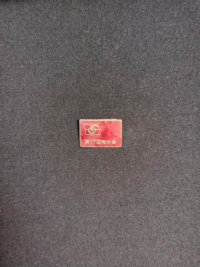 东亚欧洲主题杂货徽章勋章拍卖⑩ （五一大拍350+） 日共第十七回党大会纪念章