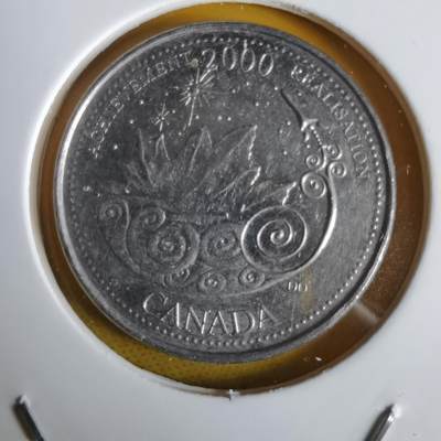 沼泽如烟--第1064场 加拿大2000年25分纪念币