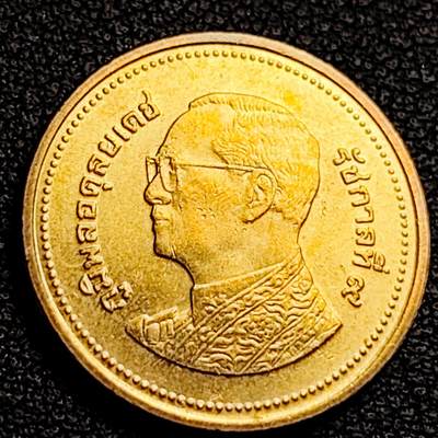 泉币菌-第231场-拍品多 请提前出价 泰国佛历BE2555(2012)年2铢 金山寺 拉玛九世 铝青铜币 21.75mm 