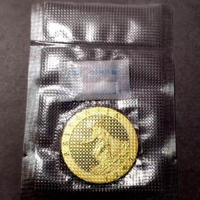 长老汇马年精选第十九场拍卖 珍惜！英国1797车轮一便士后铸致敬版，顶级精制工艺，无铅黄铜镀24K金，发行量仅几百枚（本真空包装，实物参考lot.4）