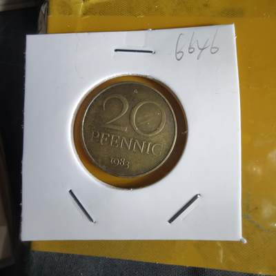 沼泽如烟--第1066场 东德1983年20芬尼