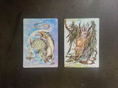蜂潮卡牌  拍卖003期  0佣收拍（4月26日  21点  截拍） 启读文化  山海经  旋龟&龙首鸟身山神  大卡