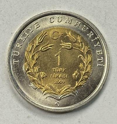 S&S Numismatic世界钱币-拍卖 第127期 土耳其2009年 非洲象 1里拉双色纪念币 发行量5000枚