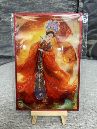 喜灰玩卡拍卖第八期，接拍品0佣金，欢迎送拍，释放现金流，让自己有资金可以购买更多喜欢的卡牌，让别的卡友能淘到更多心仪的卡牌 山河潮玩 秦淮八艳 顾横波 亚克力镜面 色纸一张 14cmx21cm