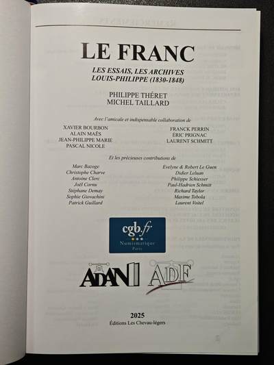 【德藏】世界币章拍卖第171期（拍品征集中~欢迎藏友联系） 近全新 法国：样币与档案 硬壳精装 全彩铜板纸印刷 全书约798页