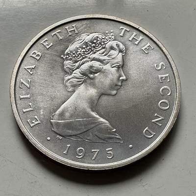 🌹外币初藏🌹🐯2026年第46场   每周二四六晚8️⃣点  世界硬币 苏联泰国纪念币 马恩岛 1975年 2便士 银币 8.4克-25.91毫米-92.5%银 发行量2万枚（KM#21a）